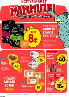 Esikatselu K-Citymarket tarjoukset voimassa alkaen 14/08/2025