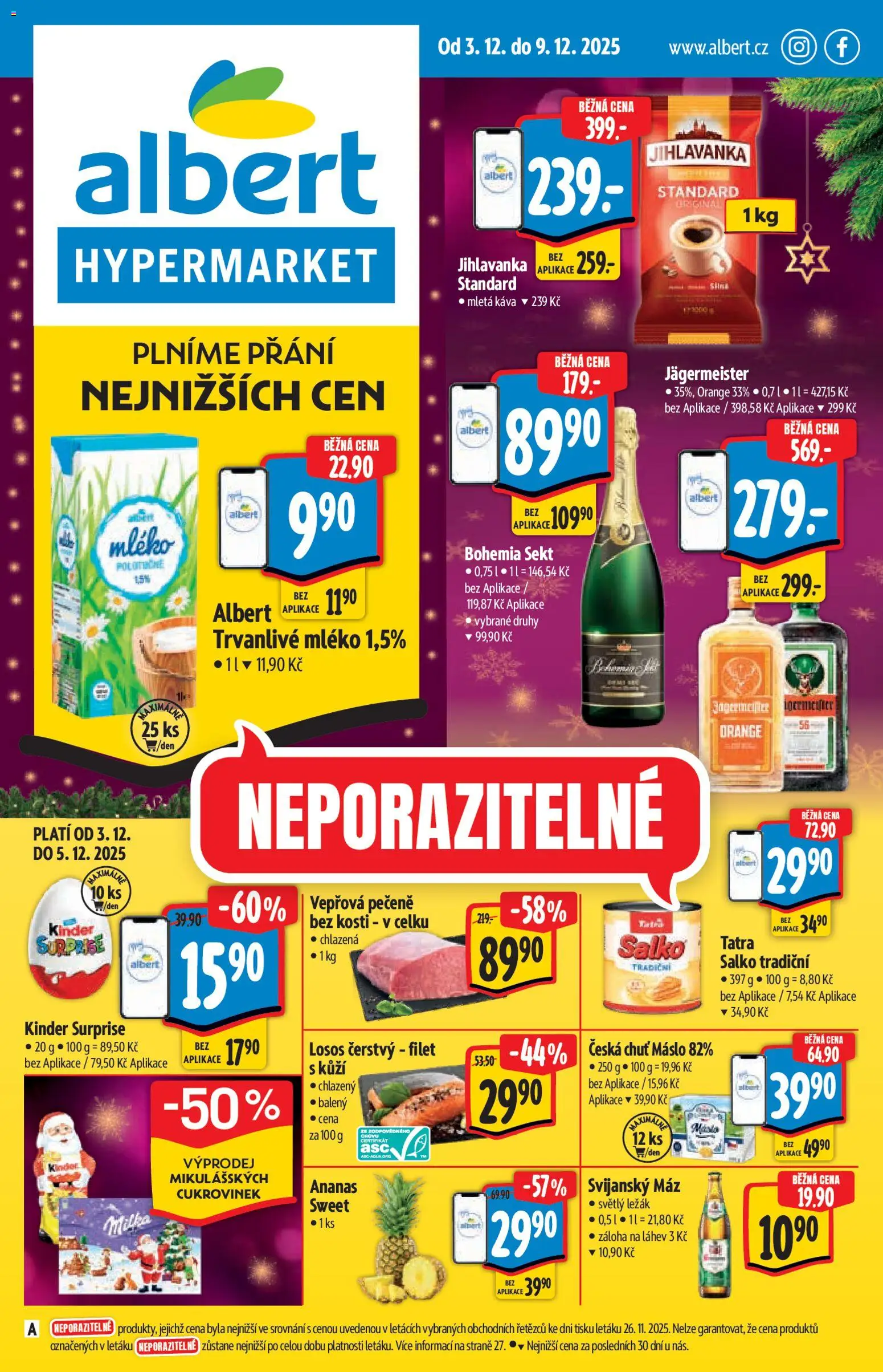 Albert leták - Hypermarket - strana 1- platný od 03.12.2025