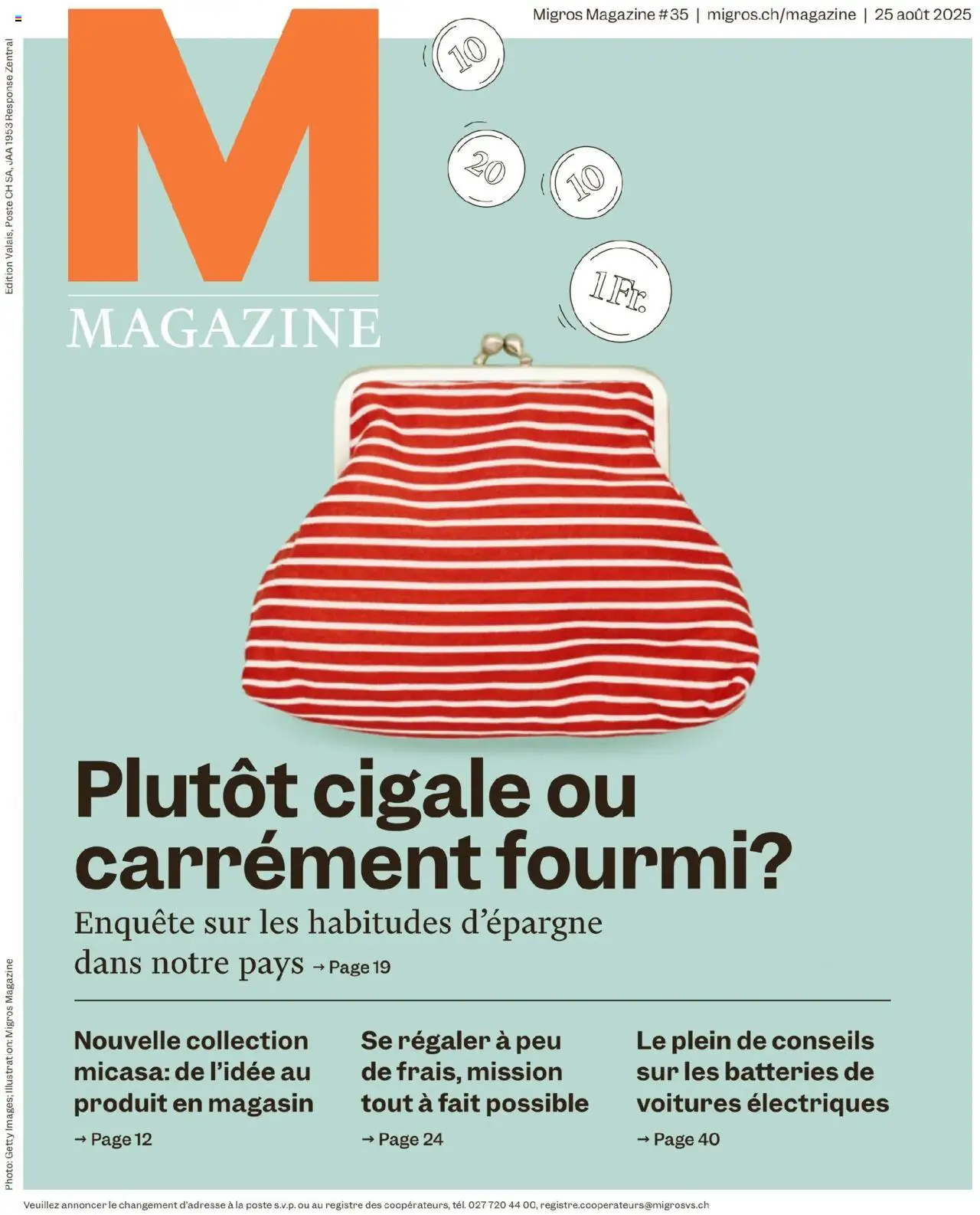 Migros - Magazin FR - Seite 1- gültig ab 25.08.2025