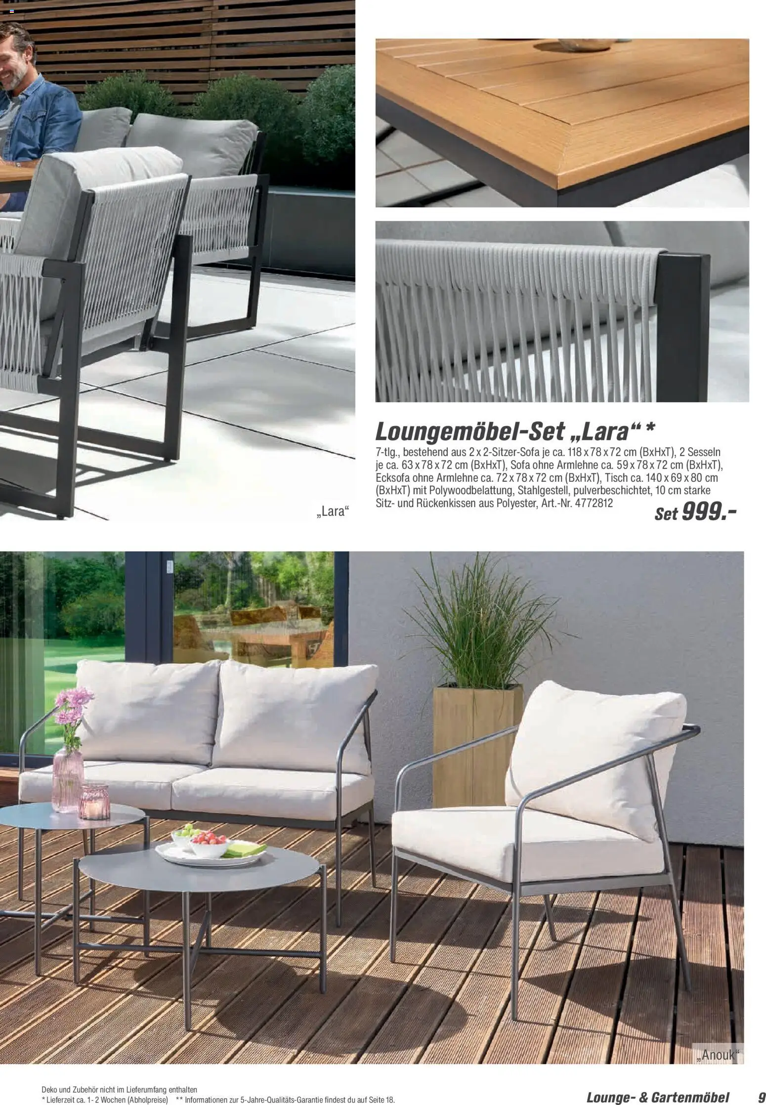 Toom Baumarkt  Gartenmöbel & Solar-Leuchten 2026 - Seite 9 - gültig ab 01.01.2026