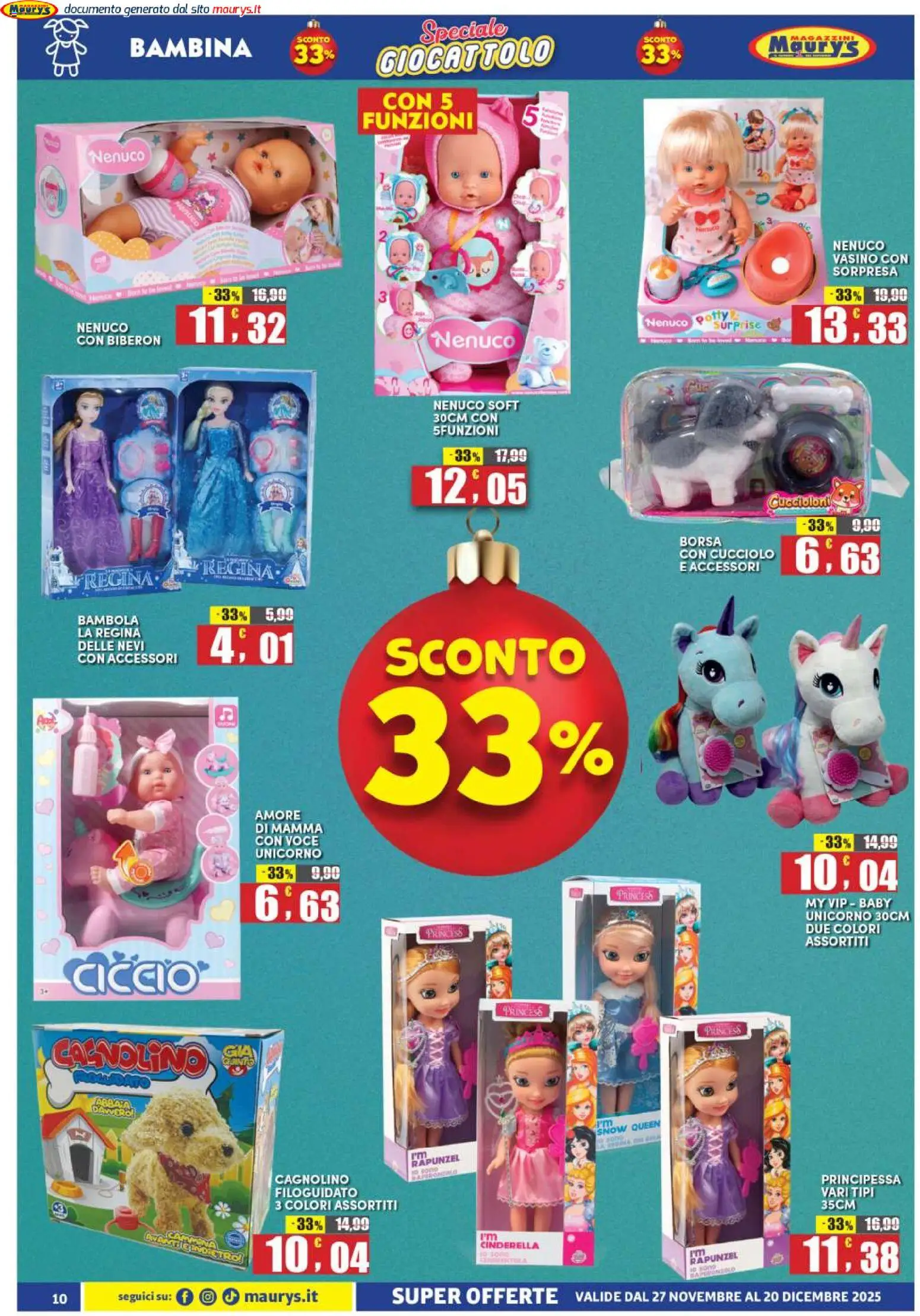 Maury's Giocattolo catalogo - pagina 10 - valido dal 27/11/2025