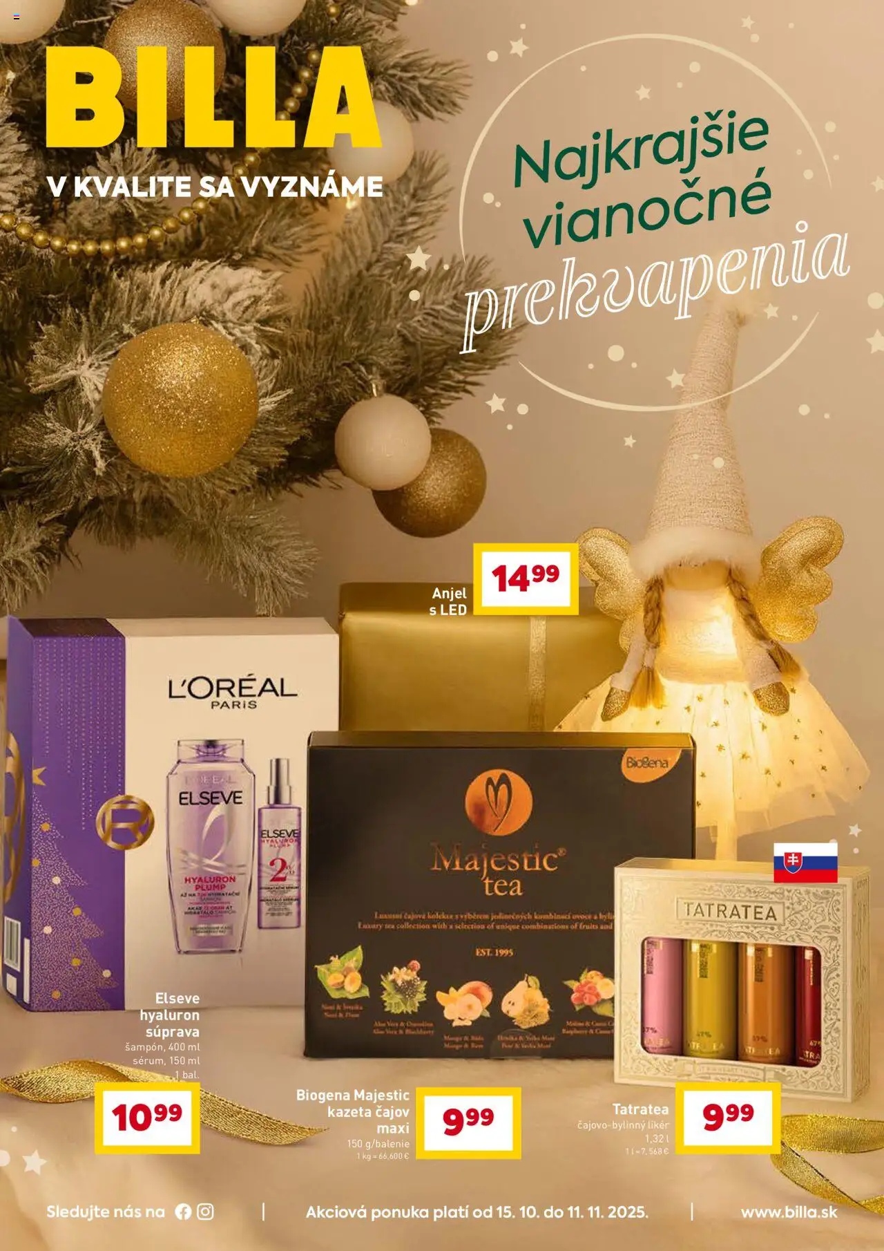 Billa najkrajšie vianočné prekvapenia - strana 1- platný od 15.10.2025