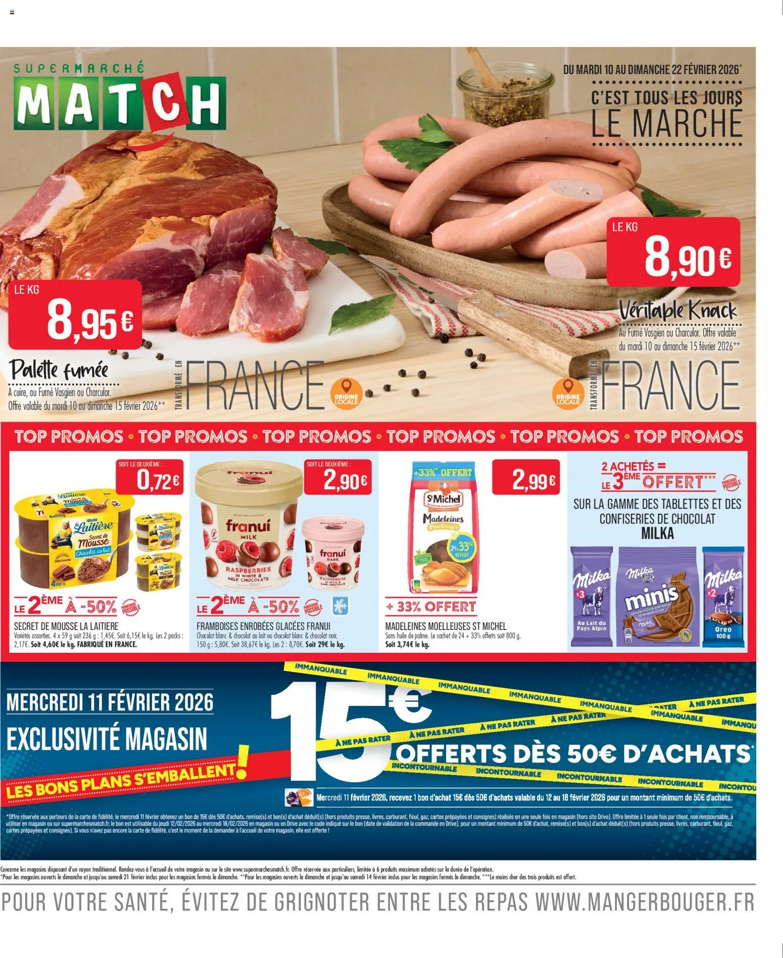 Match Supermarché catalogue - page 1 - valable à partir du 10/02/2026