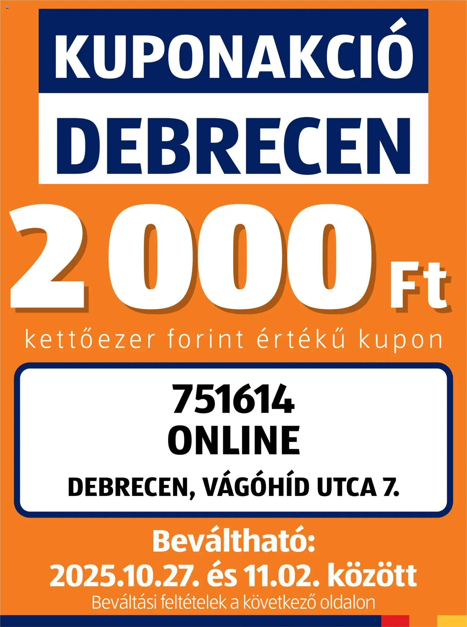 Aldi Kupón Akció | Debrecen - 1oldal - érvényes 2025.10.27.-tól