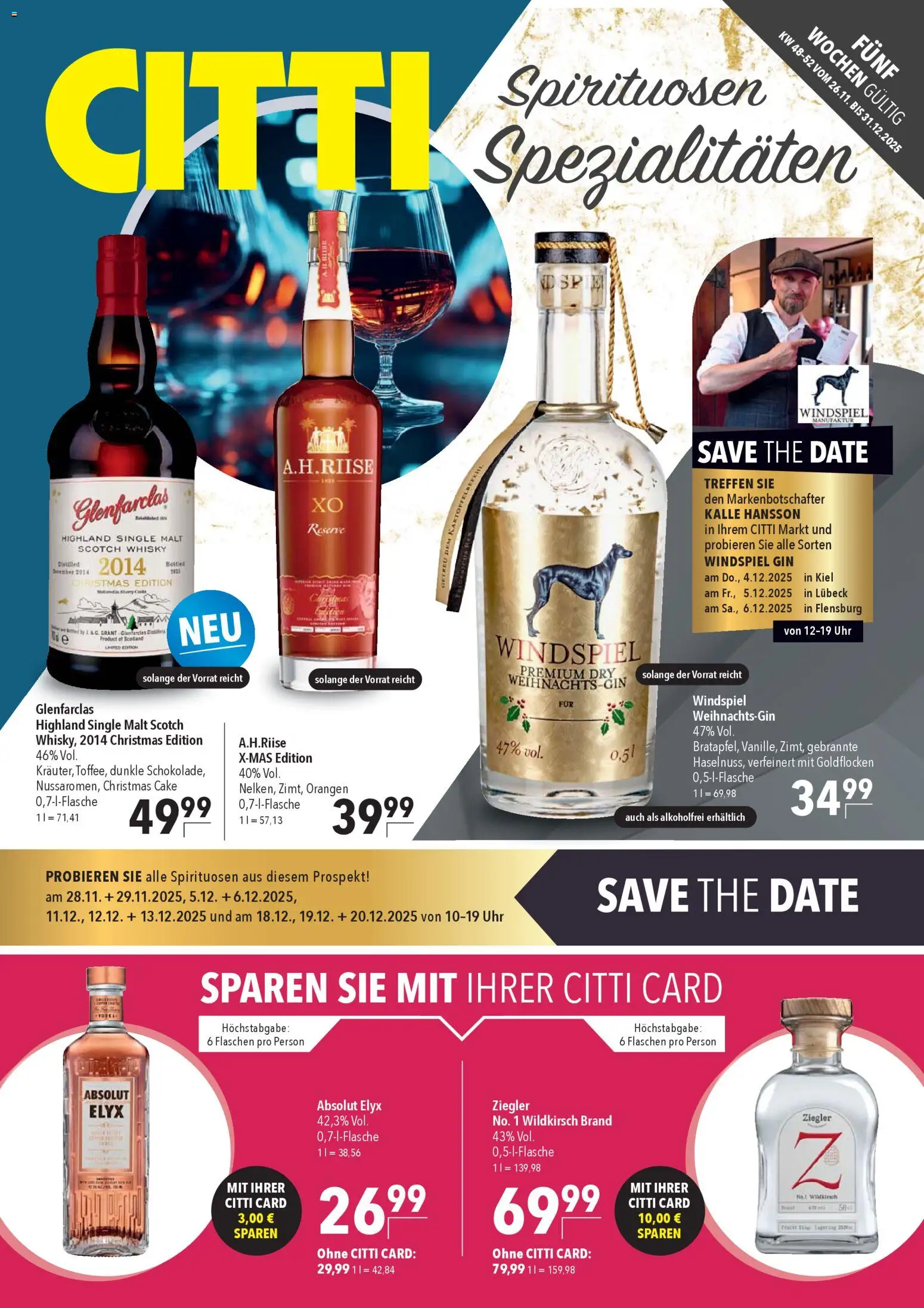 CITTI Markt - Spirituosen-Spezialitäten - Seite 1 - gültig ab 26.11.2025
