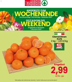 Anteprima Eurospar Weekend catalogo valida dal 04/12/2025