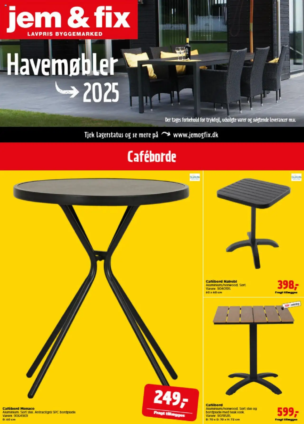 Jem & fix - Havemøbelkatalog - side 1- gyldig fra 13/03/2025