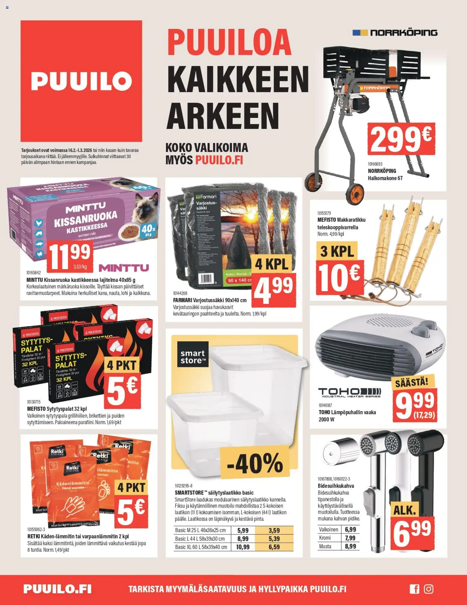 Puuilo tarjoukset - sivu 1- voimassa alkaen 16/02/2026