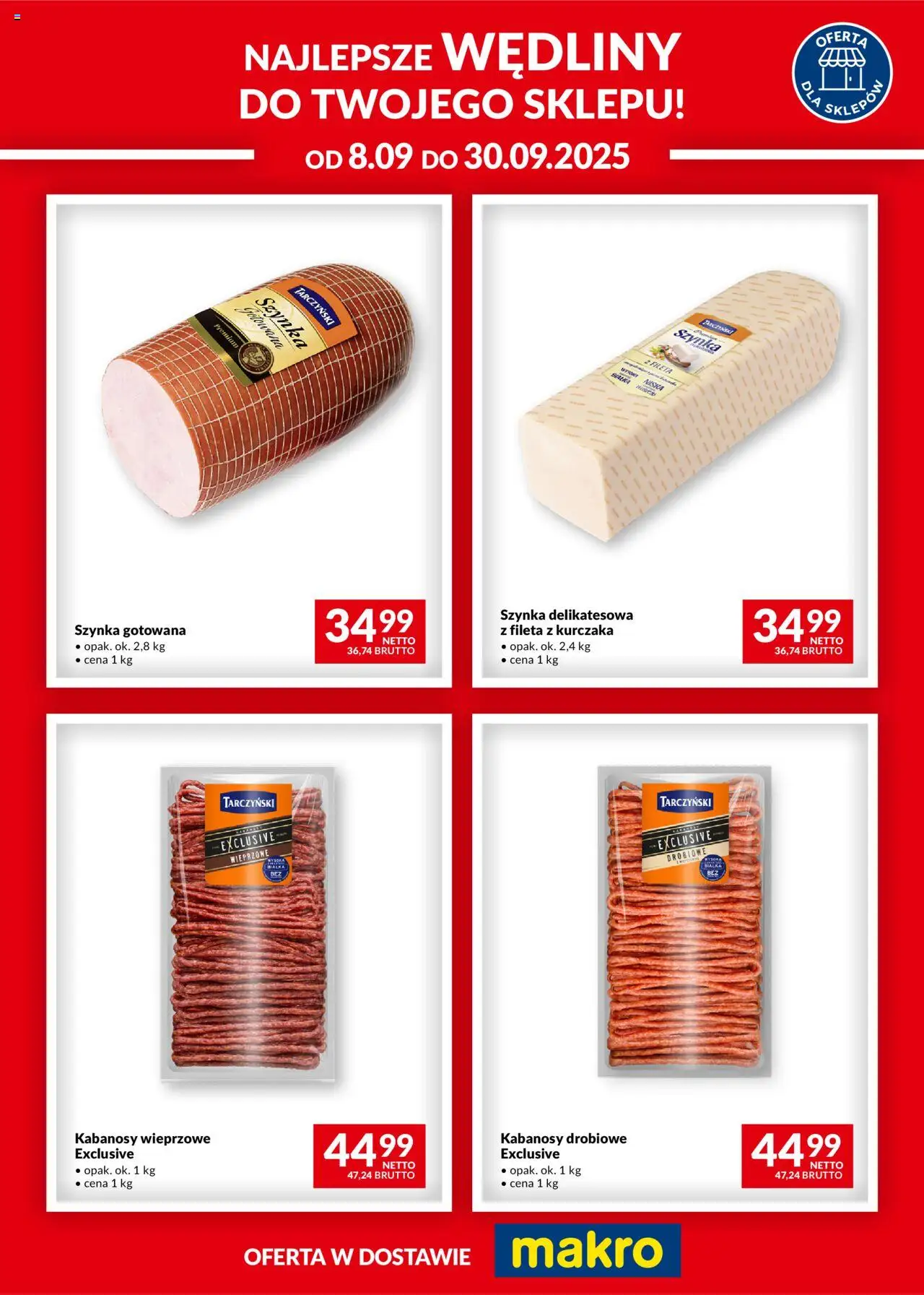 Makro Gazetka - Wędliny - strona 1- ważny od 08.09.2025