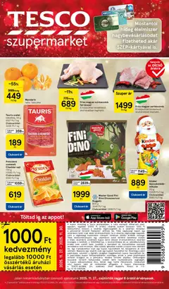 Előnézet Tesco Szupermarket - Akciós újság  érvényes 2025.11.27.-tól