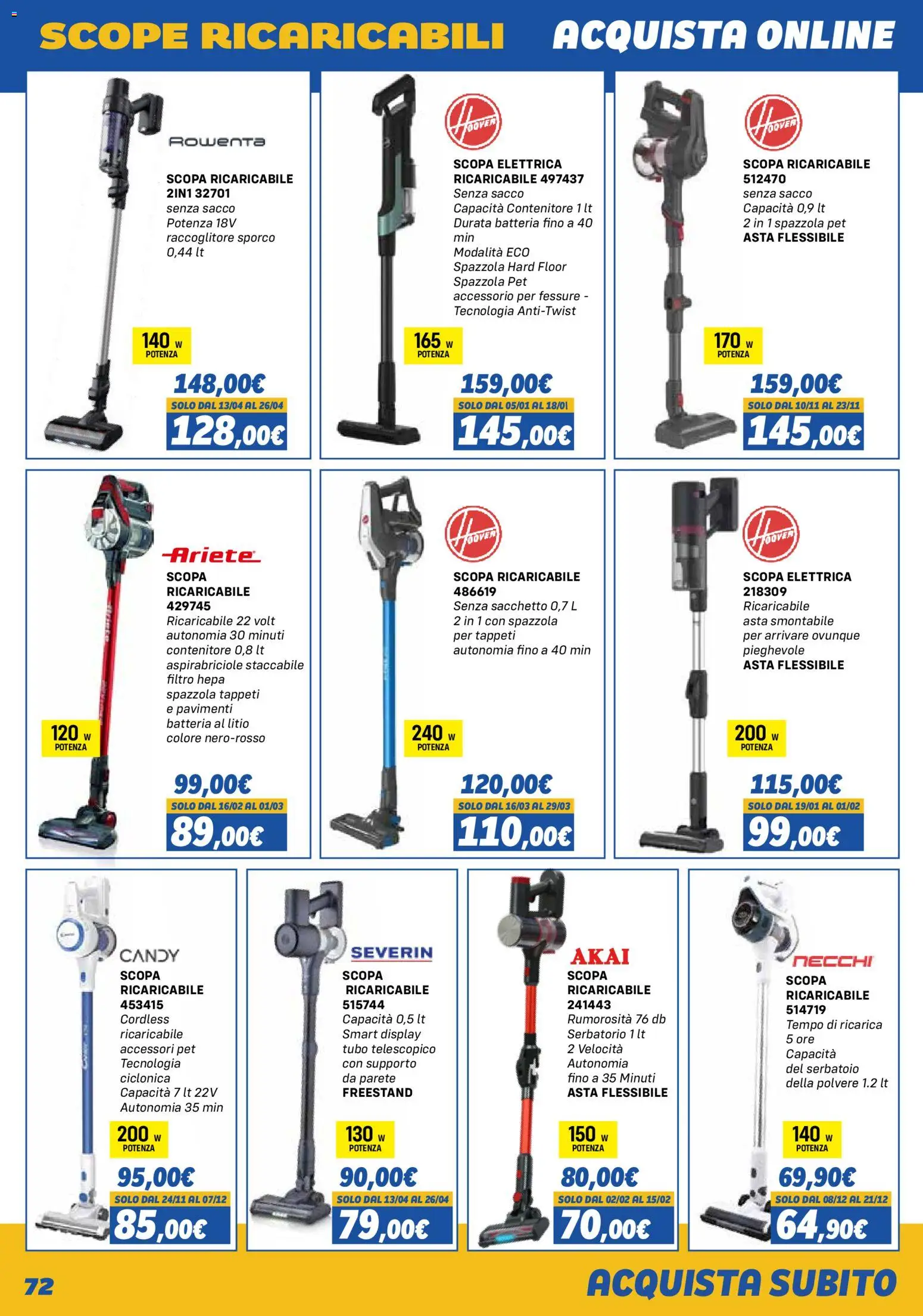 Orizzonte Elettrodomestici catalogo - pagina 72 - valido dal 01/11/2025