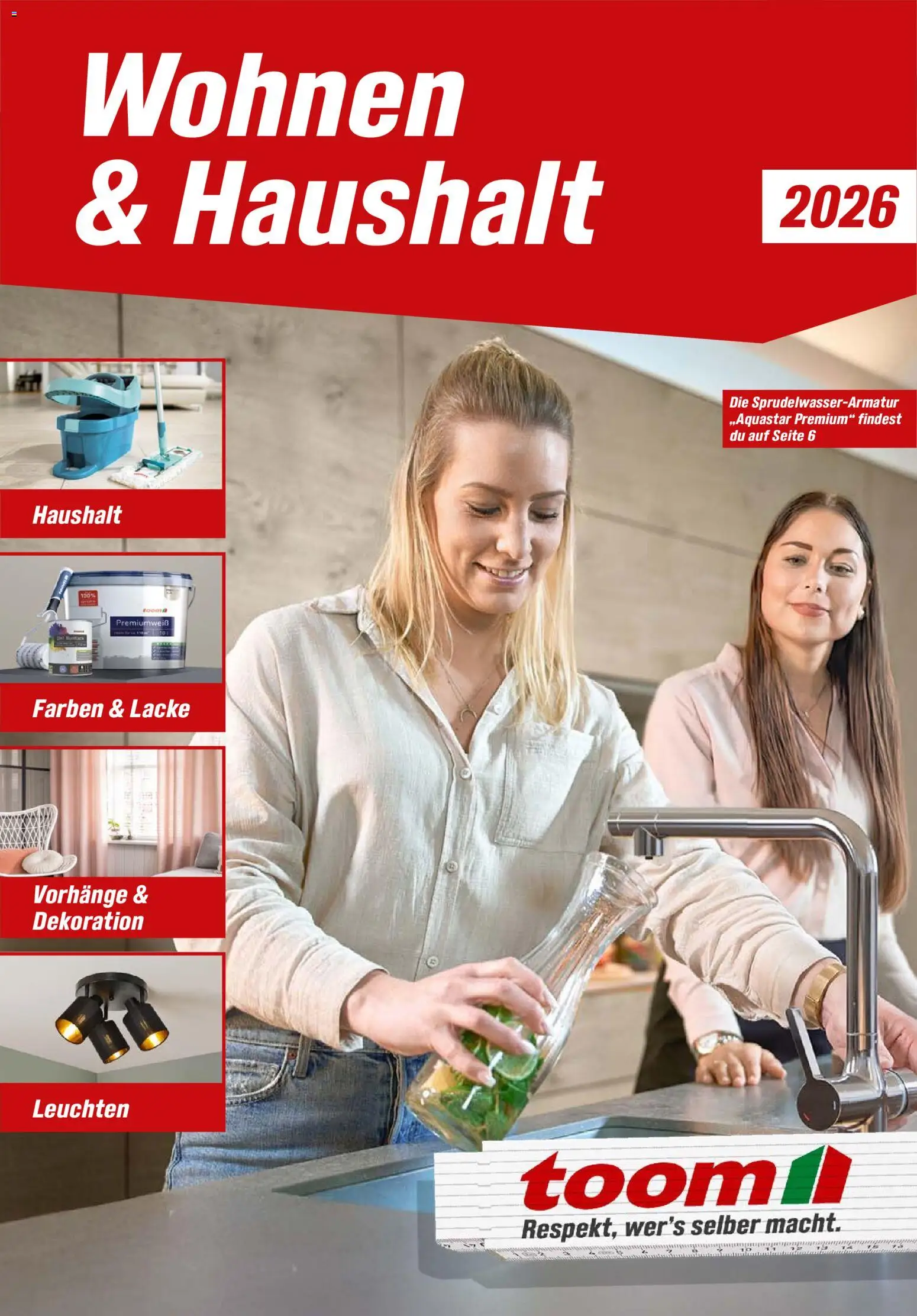 Toom Baumarkt  Wohnen & Haushalt 2026 - Seite 1 - gültig ab 01.01.2026