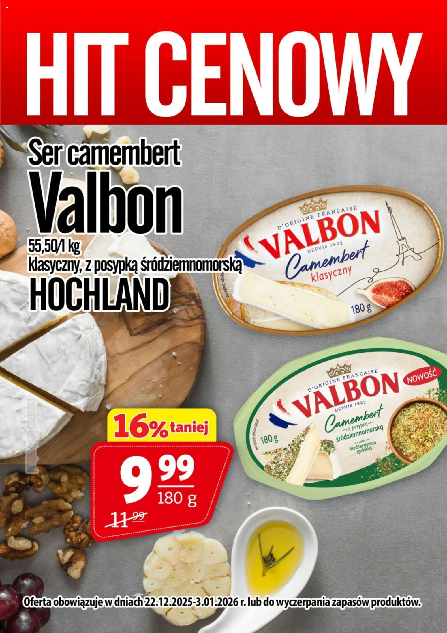 Prim Market Promocja - Ser Camembert Valbon - strona 1- ważny od 22.12.2025