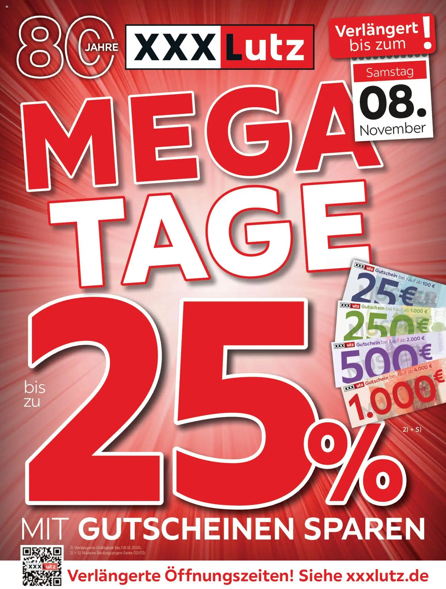 XXXL Lutz Mega Tage - Seite 1 - gültig ab 02.11.2025
