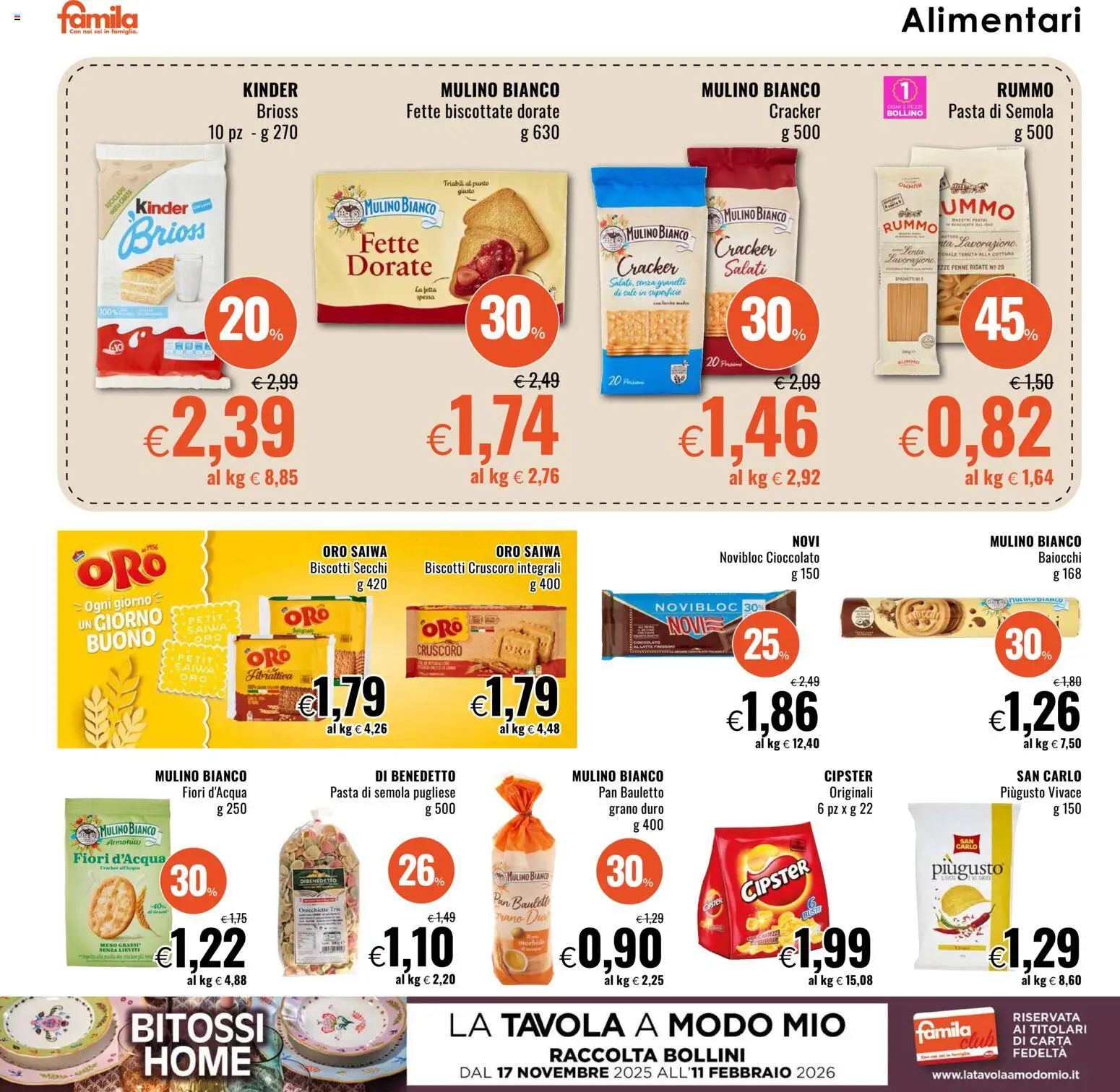 Volantino Famila	 - pagina 18 - valido dal 27/11/2025