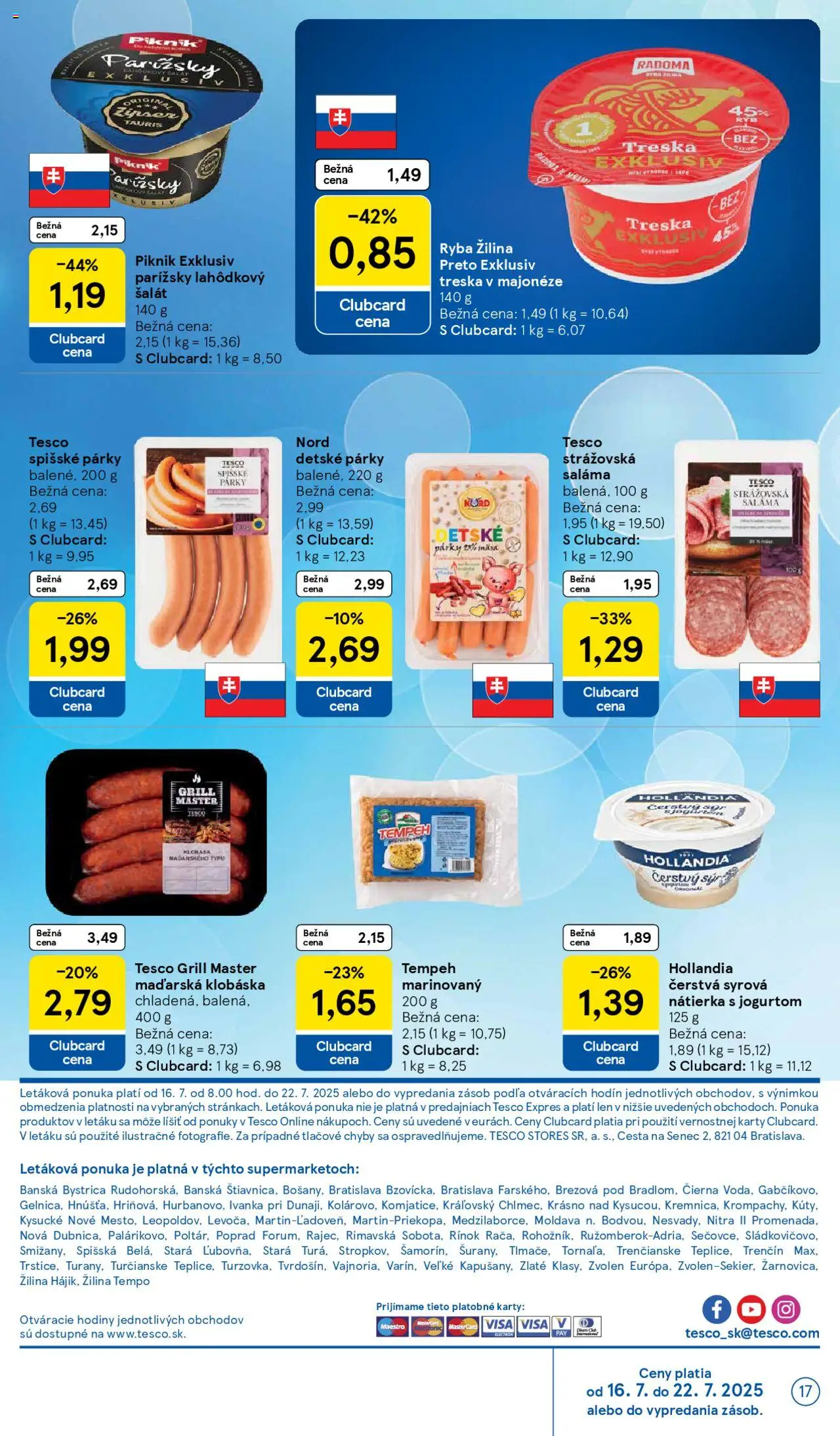 Tesco Supermarket - leták - strana 17- platný od 16.07.2025