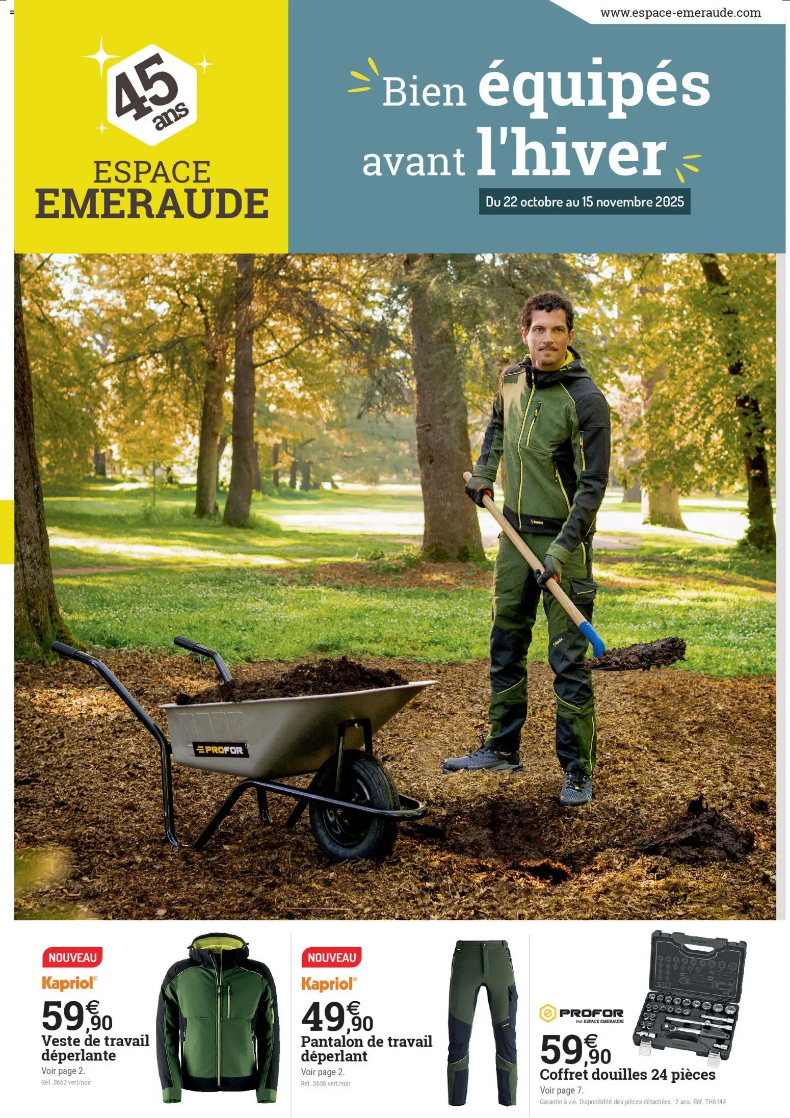 Espace Emeraude catalogue - page 1 - valable à partir du 22/10/2025