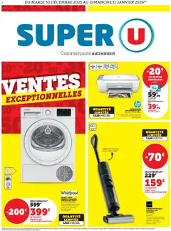 Aperçu Super U - Ventes exceptionnelles ! valable à partir du 30/12/2025