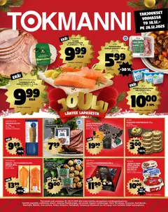 Esikatselu Tokmanni Ruokatarjoukset voimassa alkaen 18/12/2025
