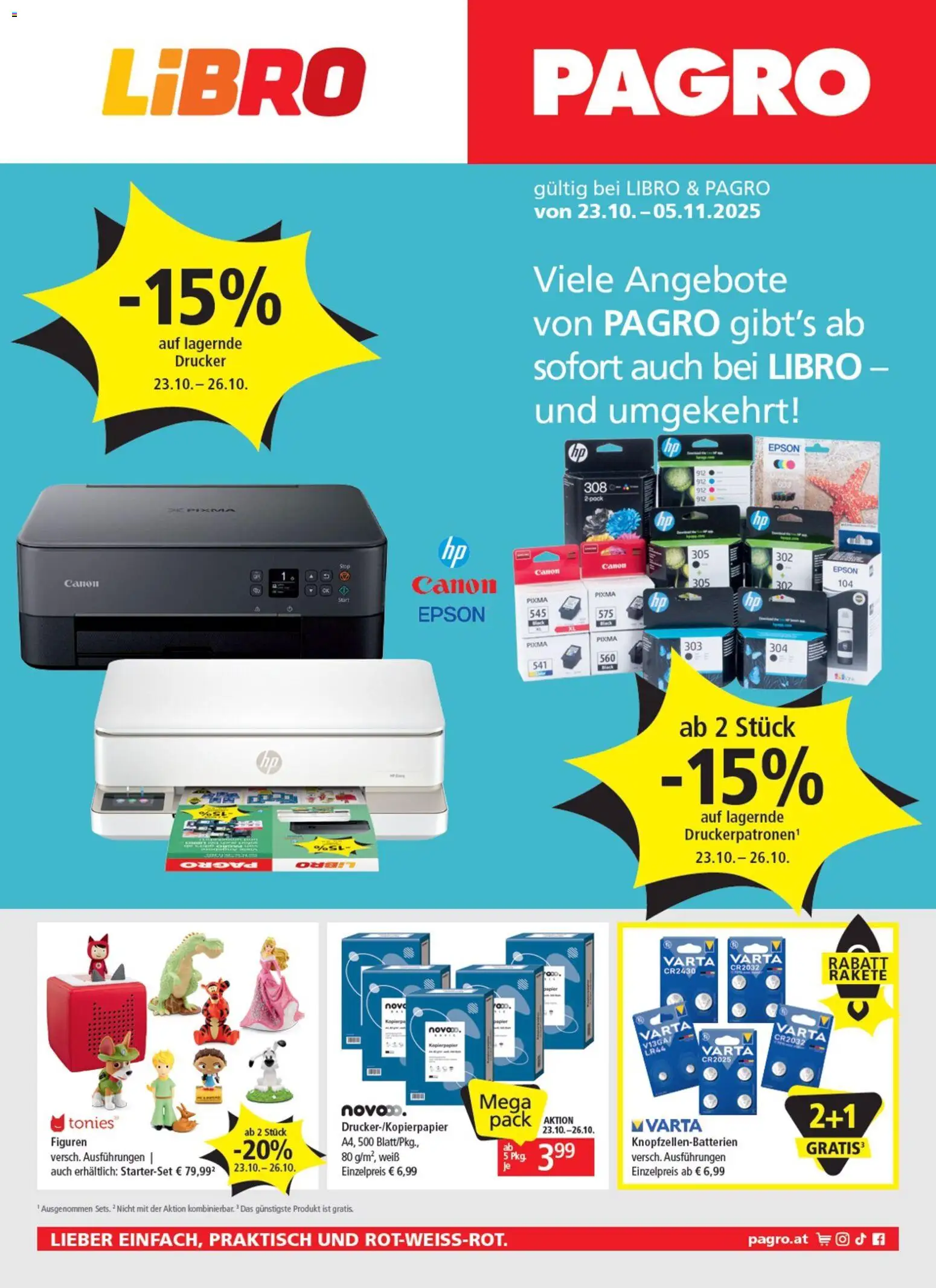 Libro Flugblatt - Seite 1- gültig ab 23.10.2025
