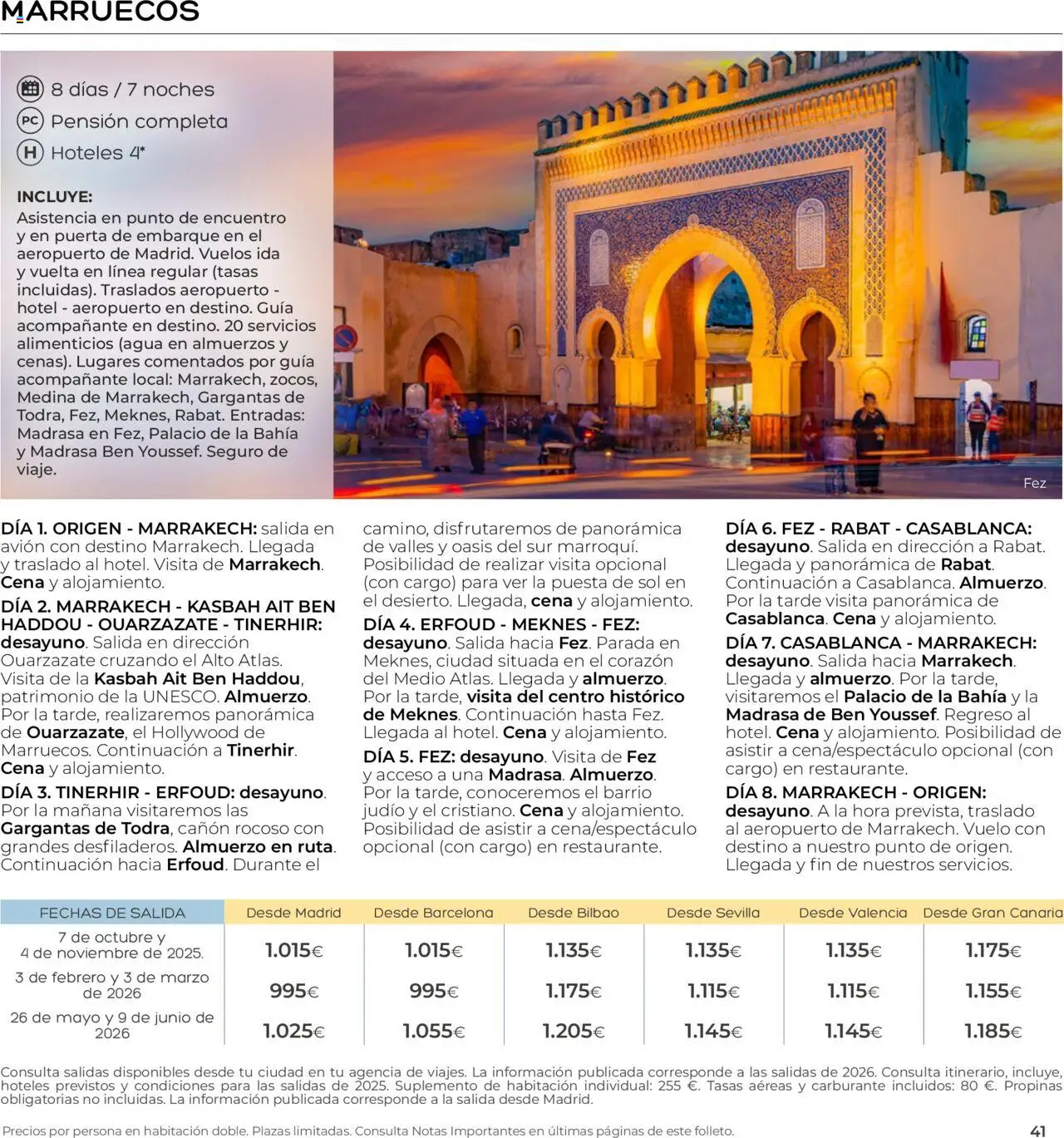 Viajes El Corte Inglés - Club de Vacaciones - Vacaciones Económicas Personalizado - Página de 41 - Válido desde 01/09/2025