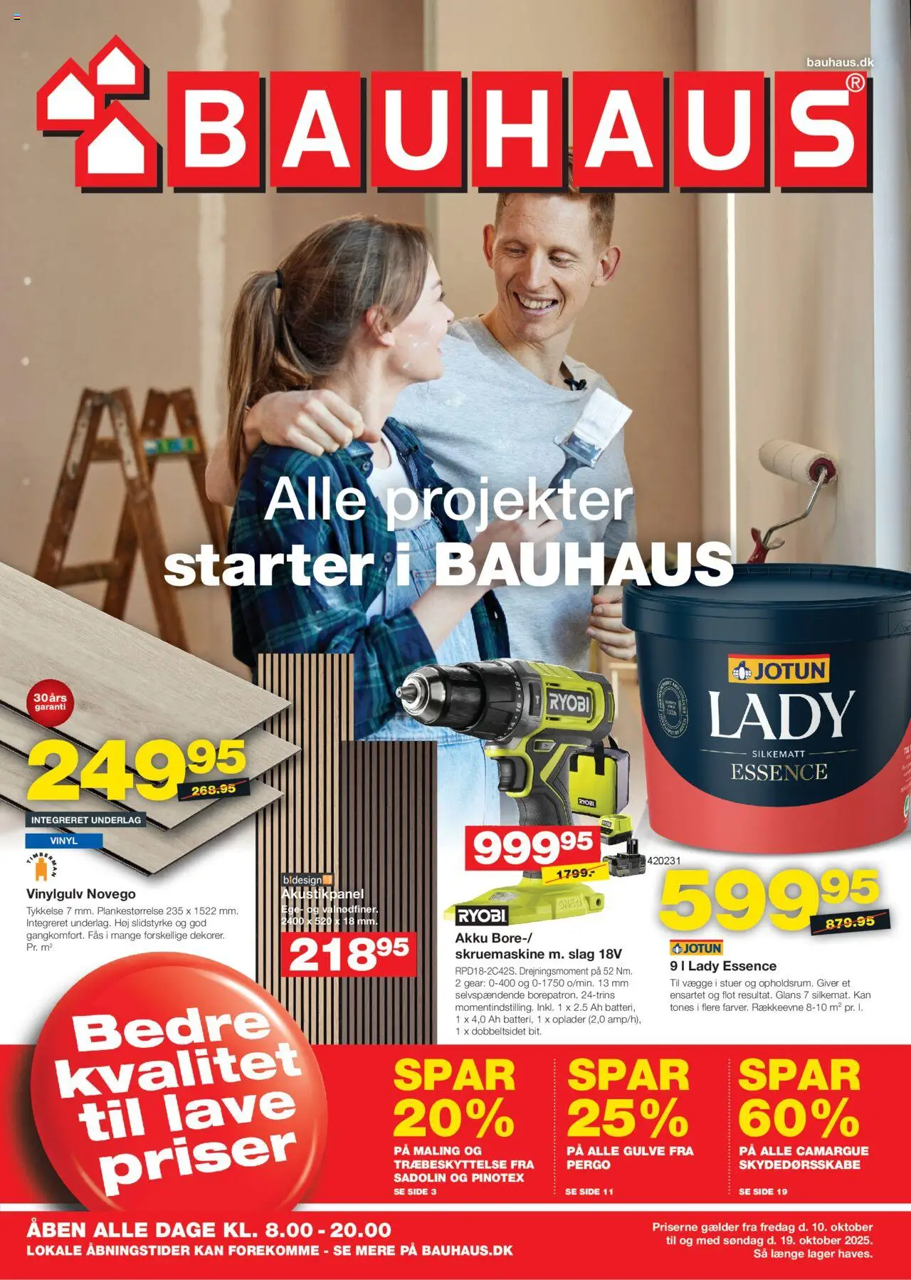 Bauhaus - Tilbudsavis - side 1- gyldig fra 10/10/2025