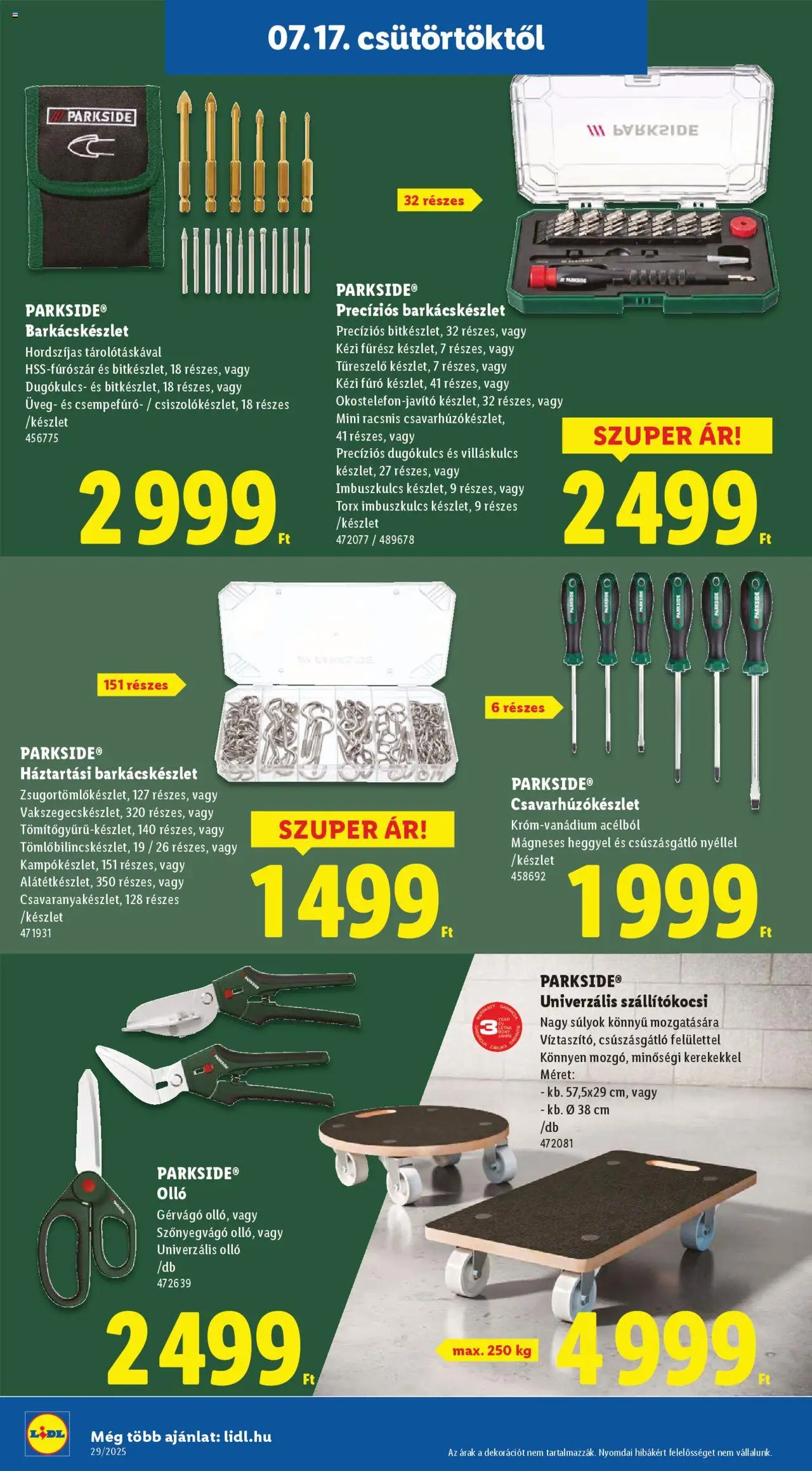 Lidl - Nonfood kínálatunk - 8oldal - érvényes 2025.07.17.-tól
