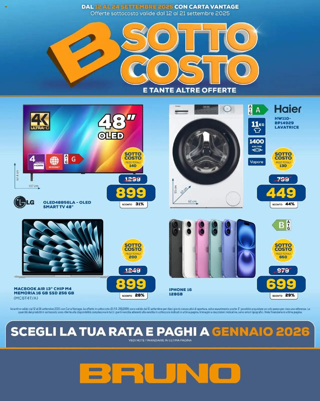Volantino BRUNO	 - pagina 1 - valido dal 12/09/2025