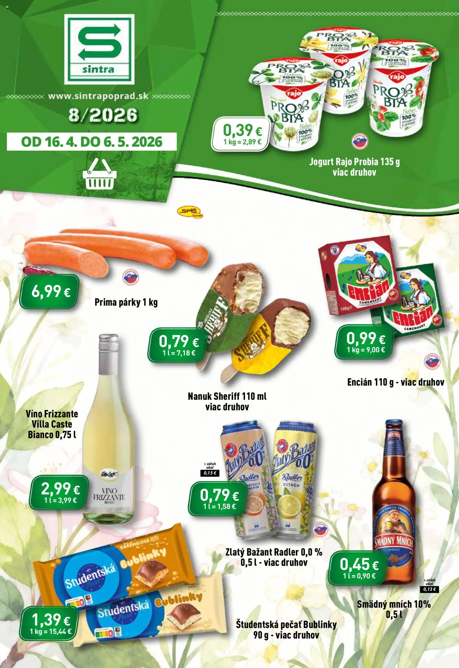 Sintra leták - strana 1- platný od 16.04.2026