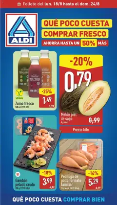 Vista previa del folleto Aldi folleto Península válido desde 18/08/2025