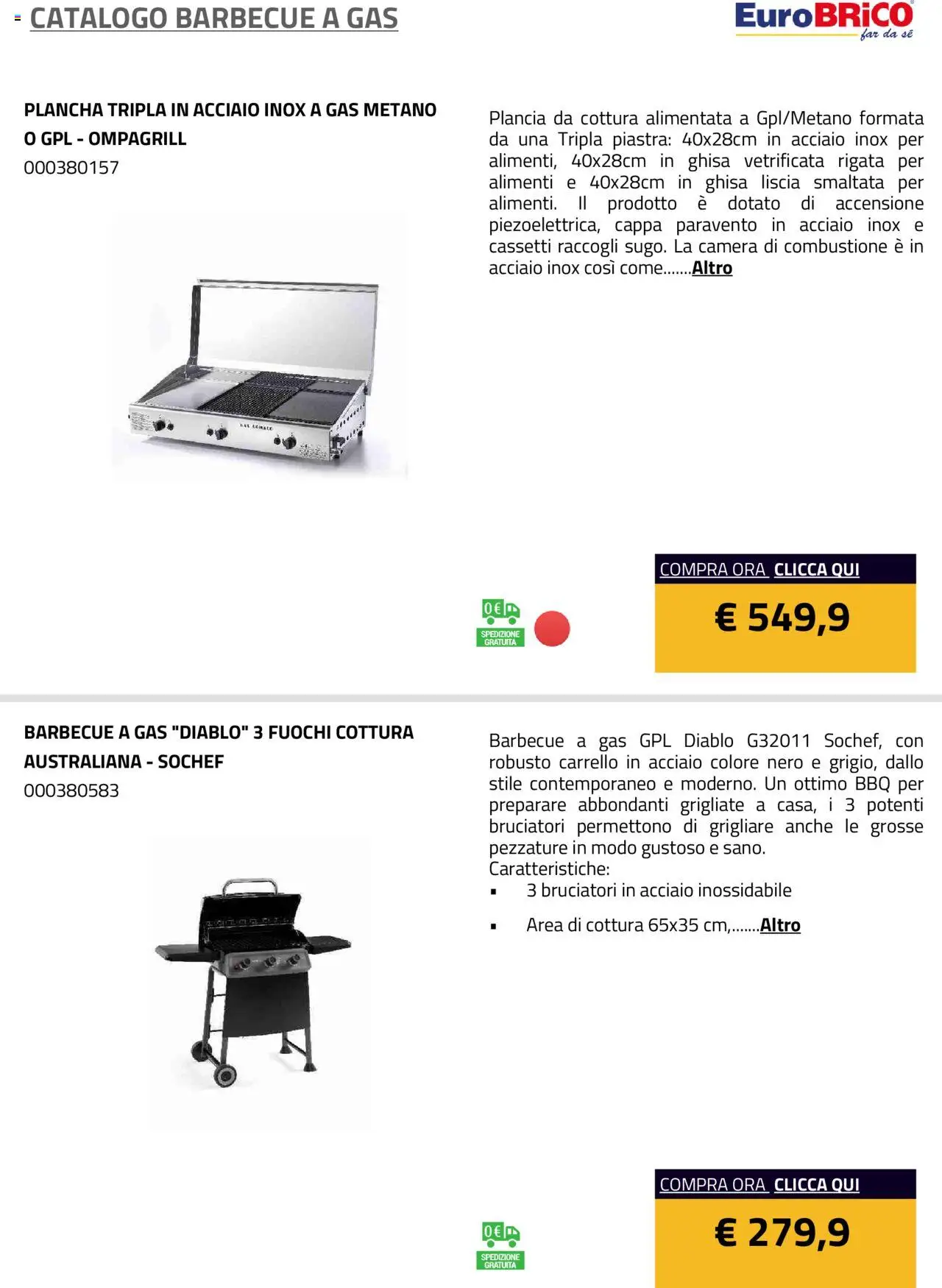 Eurobrico Barbecue a Gas catalogo - pagina 12 - valido dal 23/07/2025