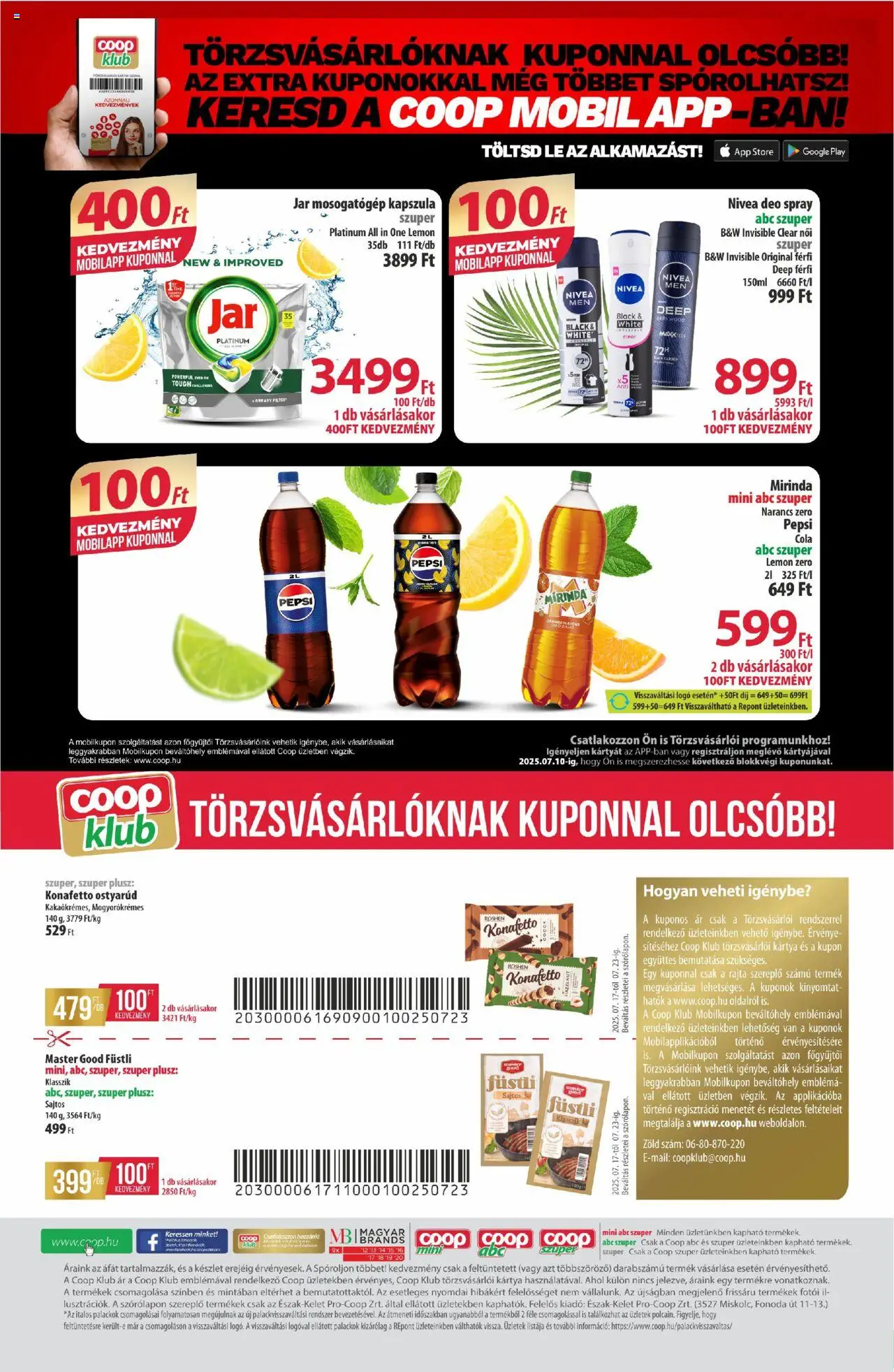 COOP - Újság Észak Kelet Pro-Coop Zrt - 12oldal - érvényes 2025.07.17.-tól