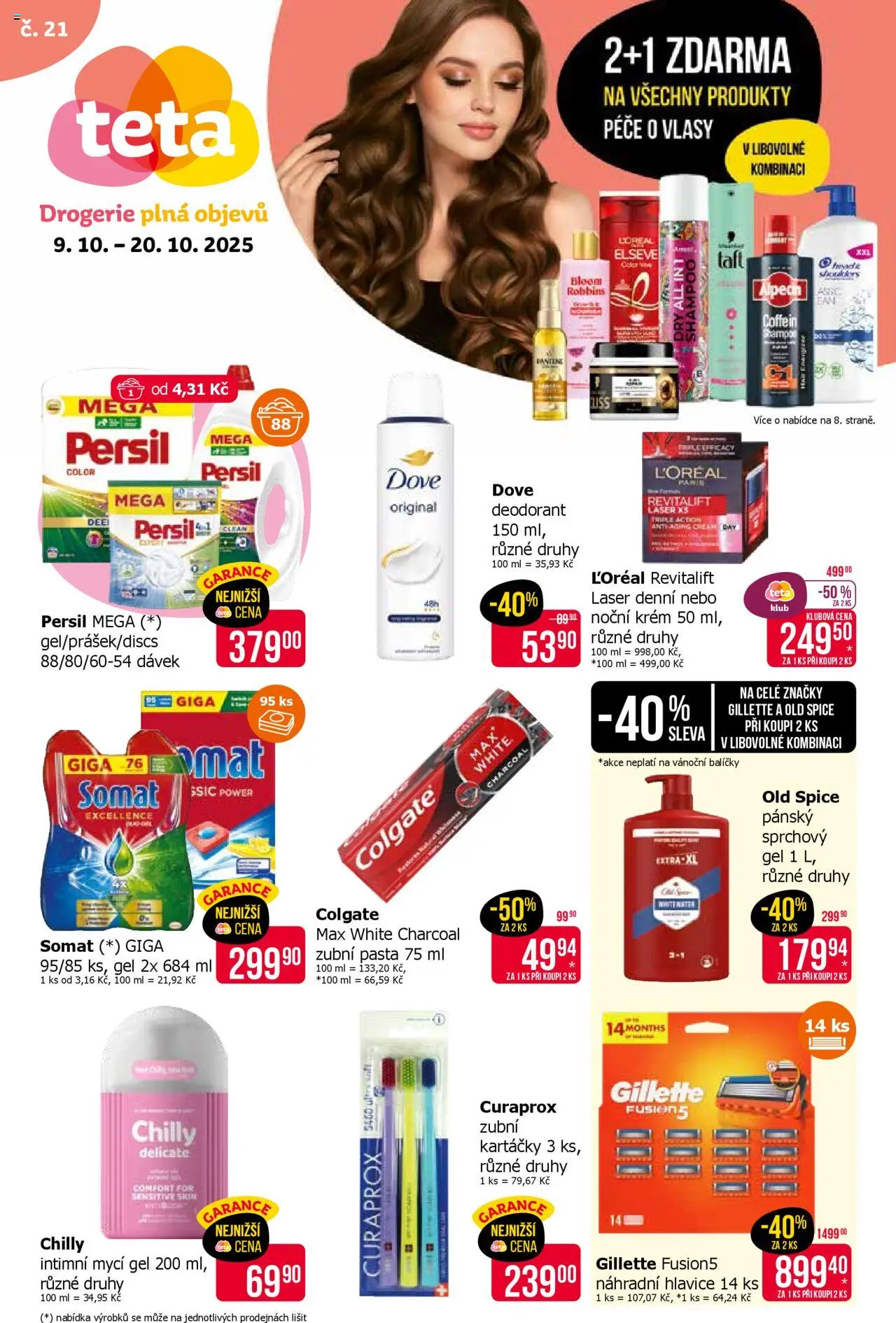 TETA Drogerie leták - strana 1- platný od 09.10.2025