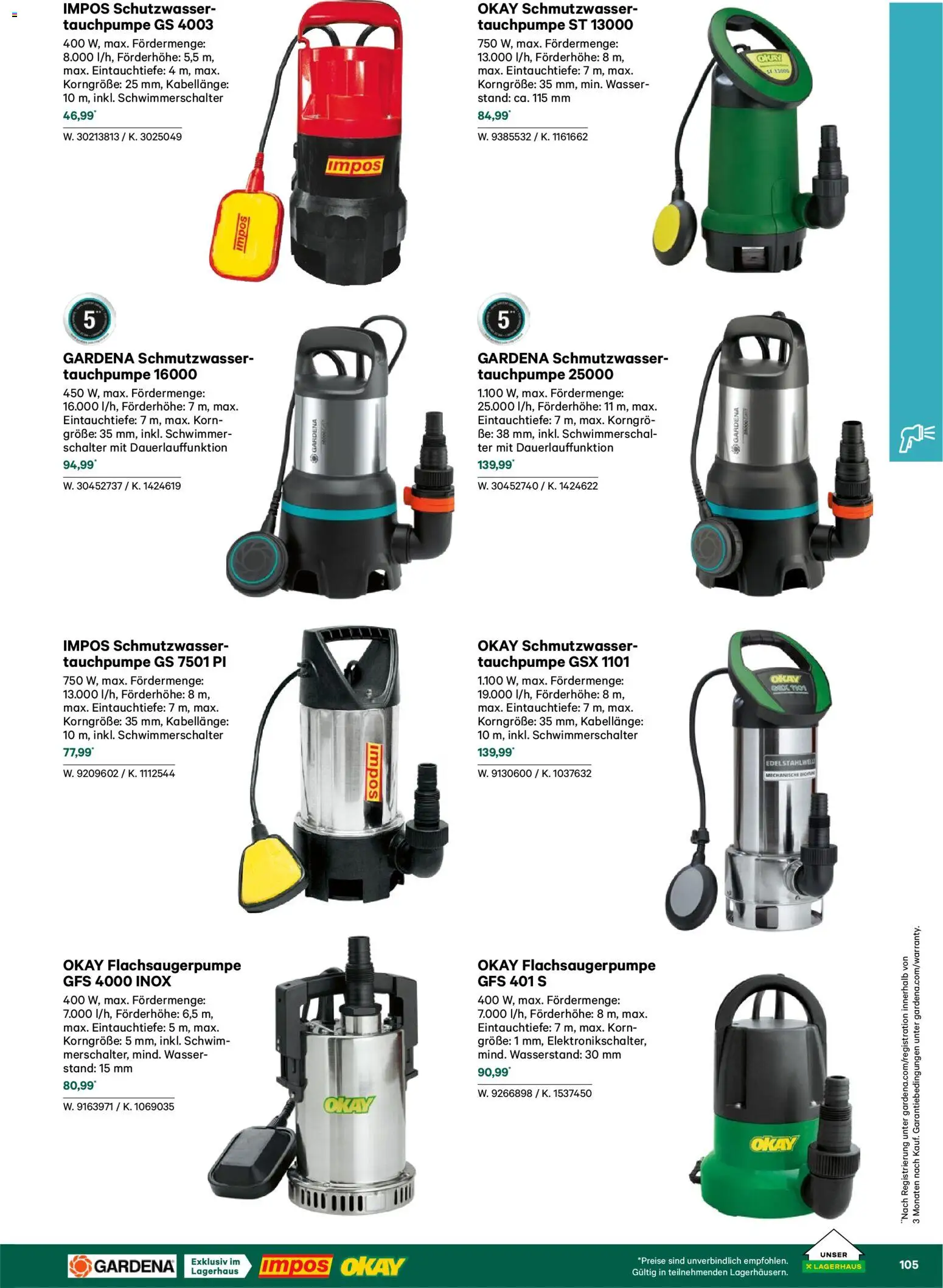 Lagerhaus  Garten und Freizeit Katalog 2026 - page 105- valid from 22.02.2026