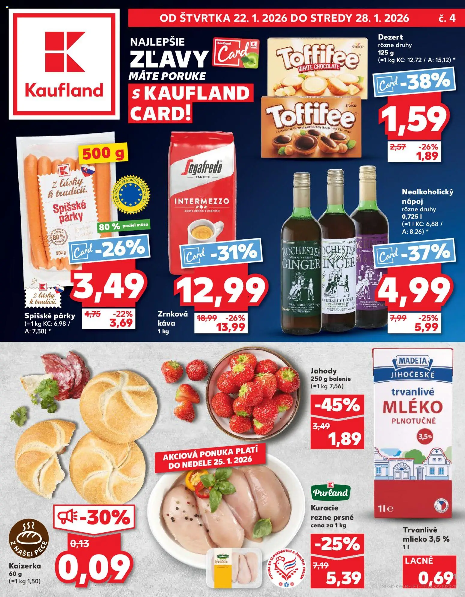Kaufland leták - strana 1- platný od 22.01.2026