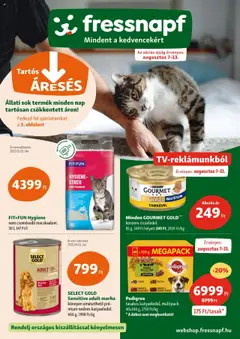 Előnézet Fressnapf Akciós újság érvényes 2025.08.07.-tól