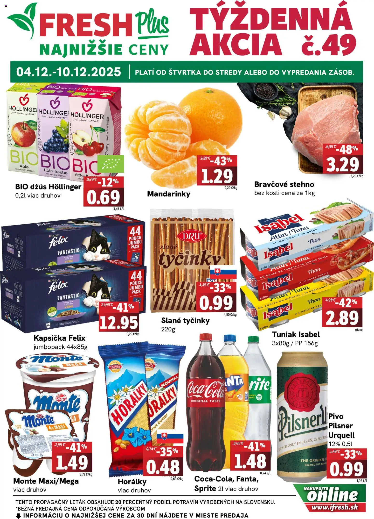 FRESH Plus leták - strana 1- platný od 04.12.2025