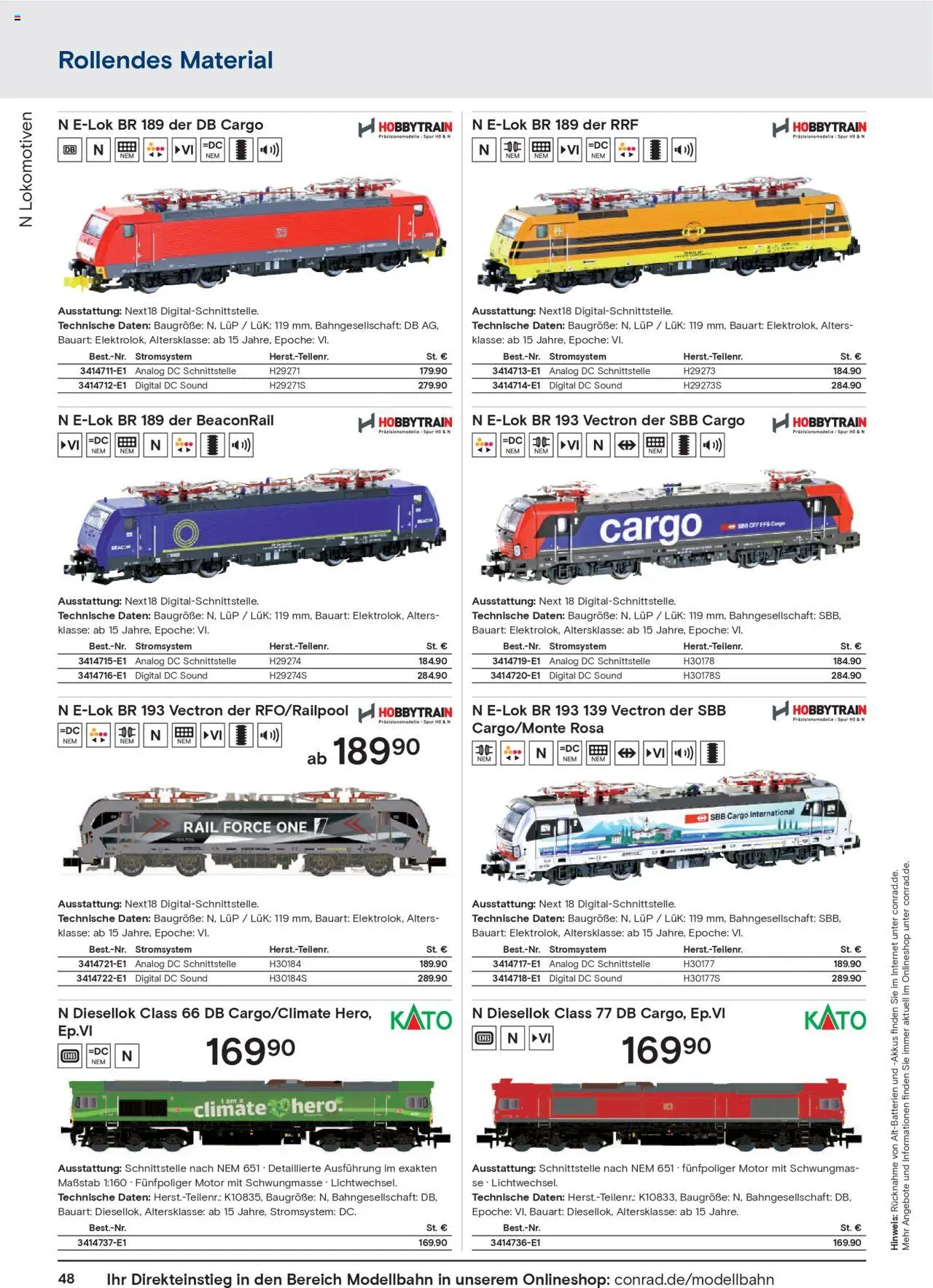 Conrad  Modellbahn Katalog - Seite 50 - gültig ab 25.08.2025