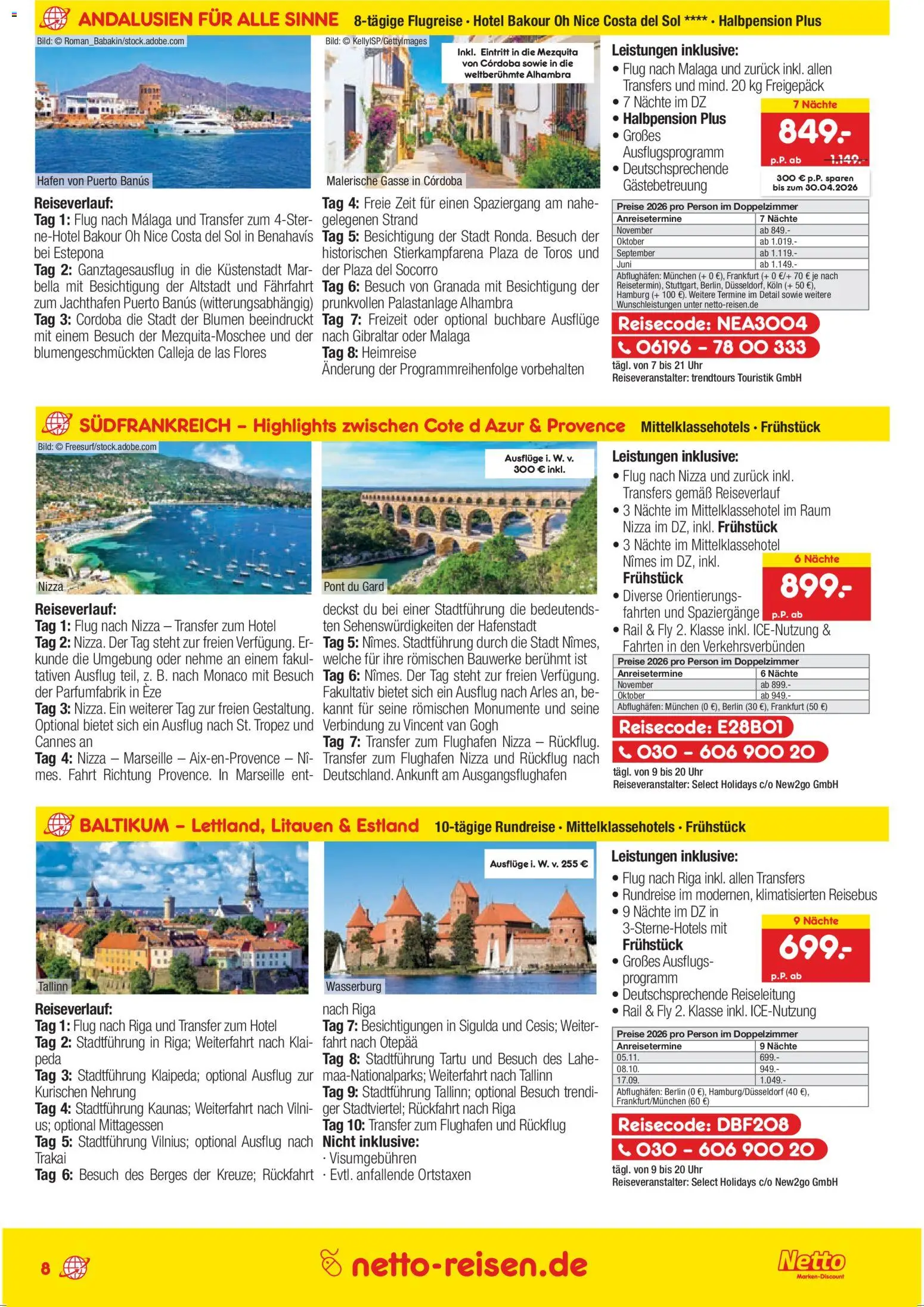 Netto Reisen Prospekt 	 - Seite 8 - gültig ab 26.03.2026