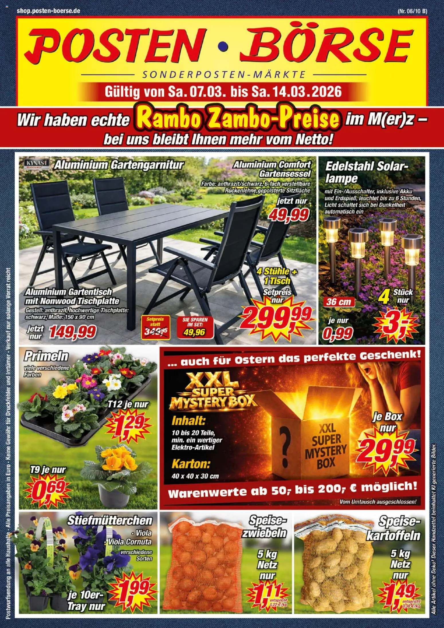 Posten Börse Prospekt - Seite 1 - gültig ab 07.03.2026