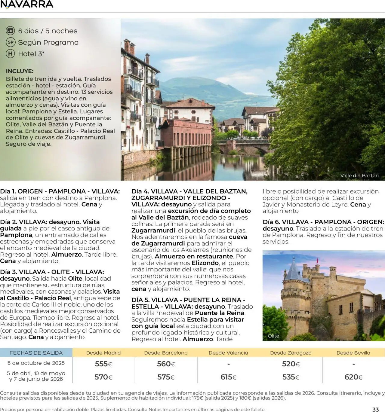 Viajes El Corte Inglés - Club de Vacaciones - Vacaciones Económicas Personalizado - Página de 33 - Válido desde 01/09/2025