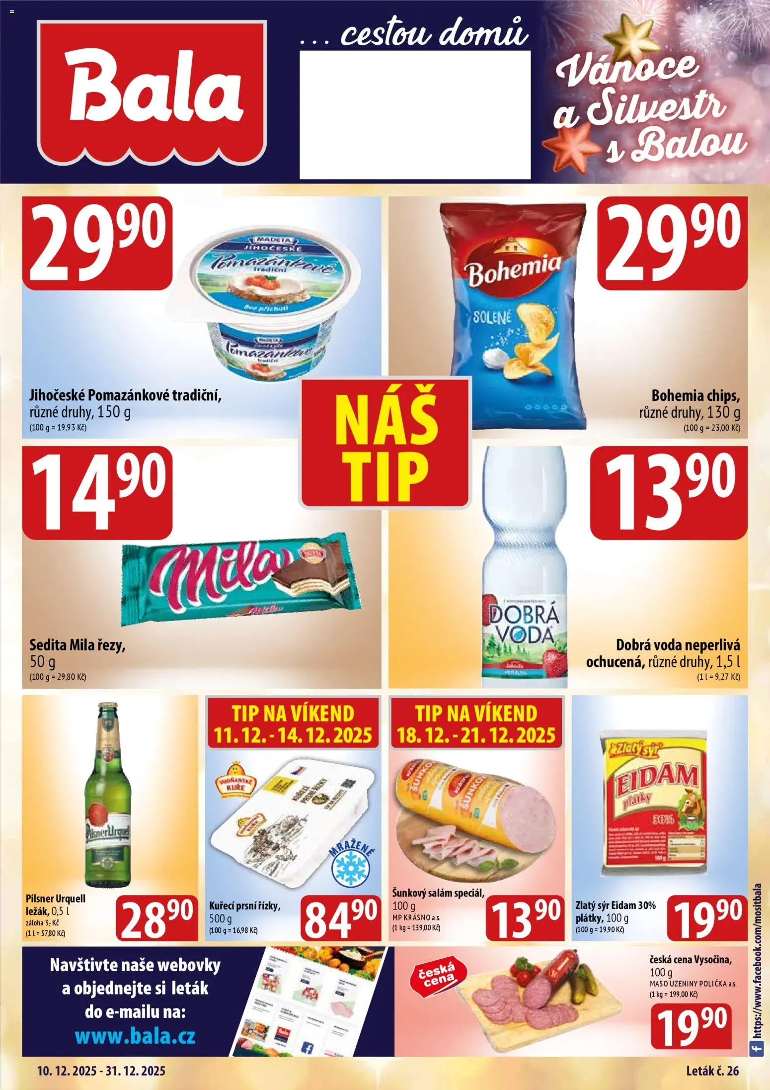 BALA velký leták + - strana 1- platný od 10.12.2025