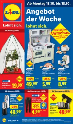 Vorschau Lidl Prospekt 	 gültig ab 13.10.2025