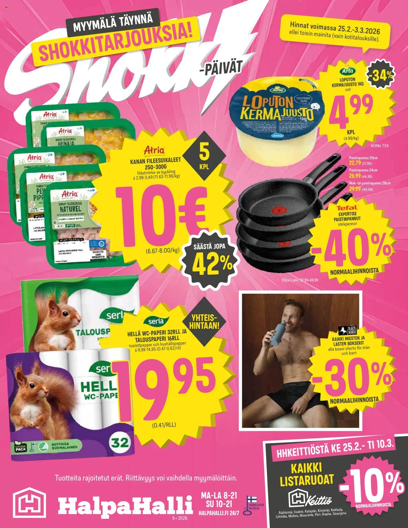 Halpa Halli tarjoukset - sivu 1- voimassa alkaen 25/02/2026