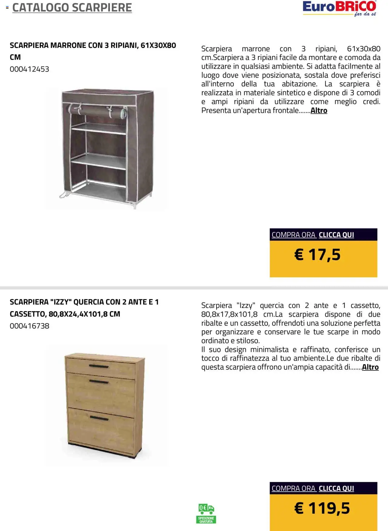 Eurobrico Scarpiere catalogo - pagina 43 - valido dal 23/07/2025
