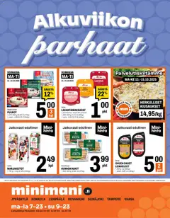 Esikatselu Minimani tarjoukset voimassa alkaen 13/10/2025