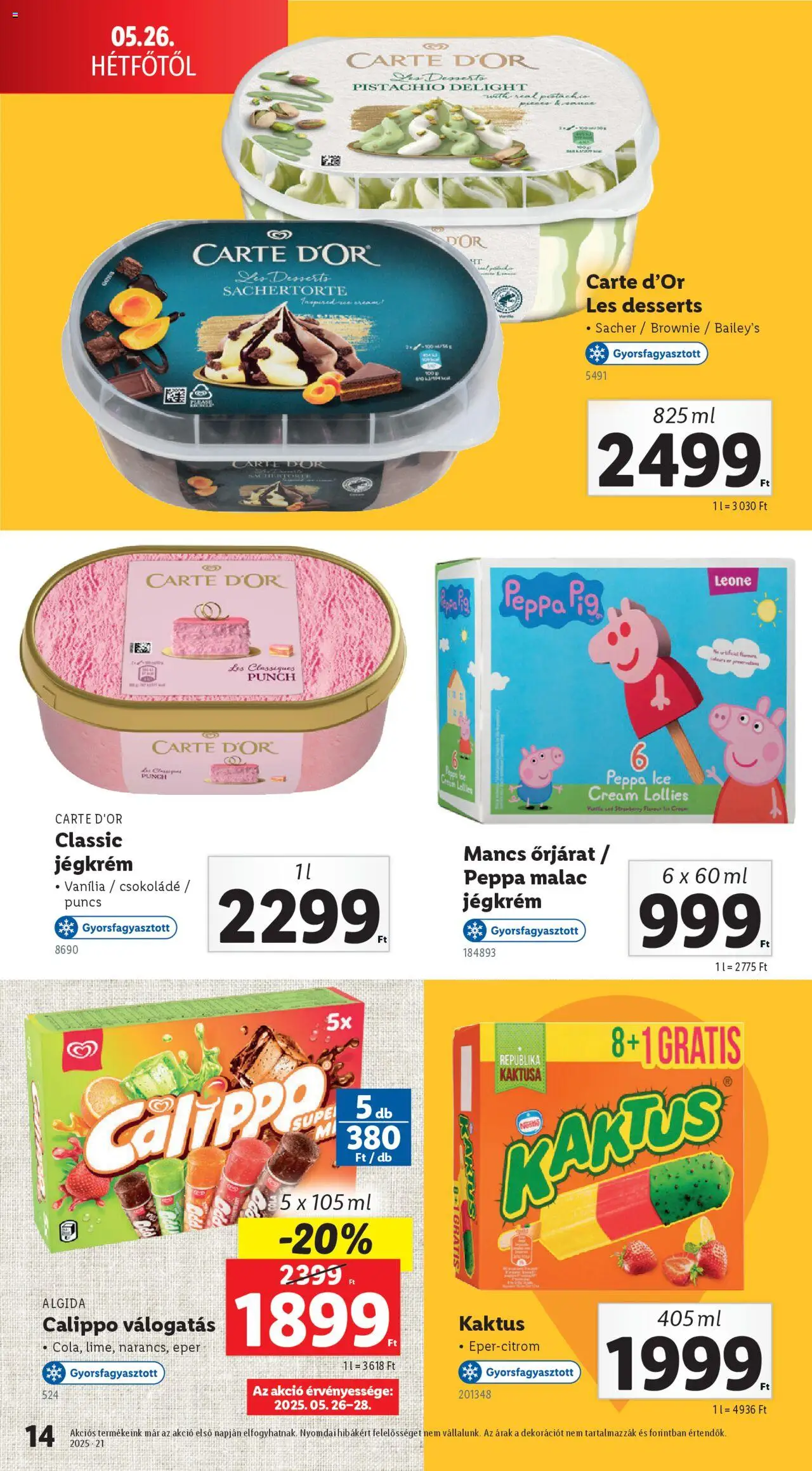Lidl - Jégkrémkatalógus - 14oldal - érvényes 2025.05.26.-tól