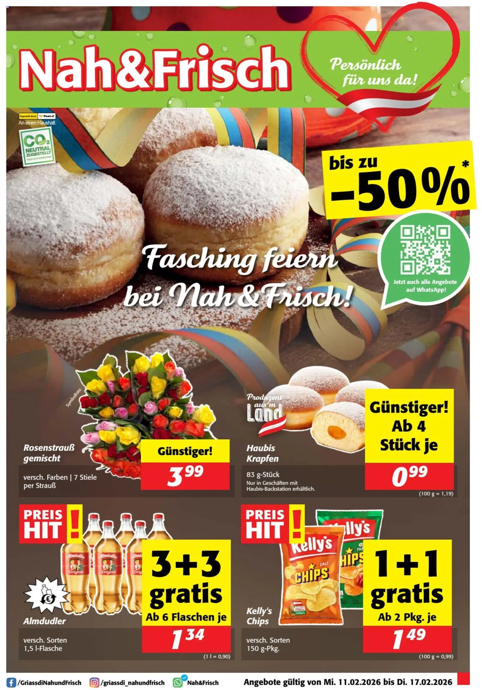 Nah und Frisch Flugblatt - Seite 1- gültig ab 11.02.2026