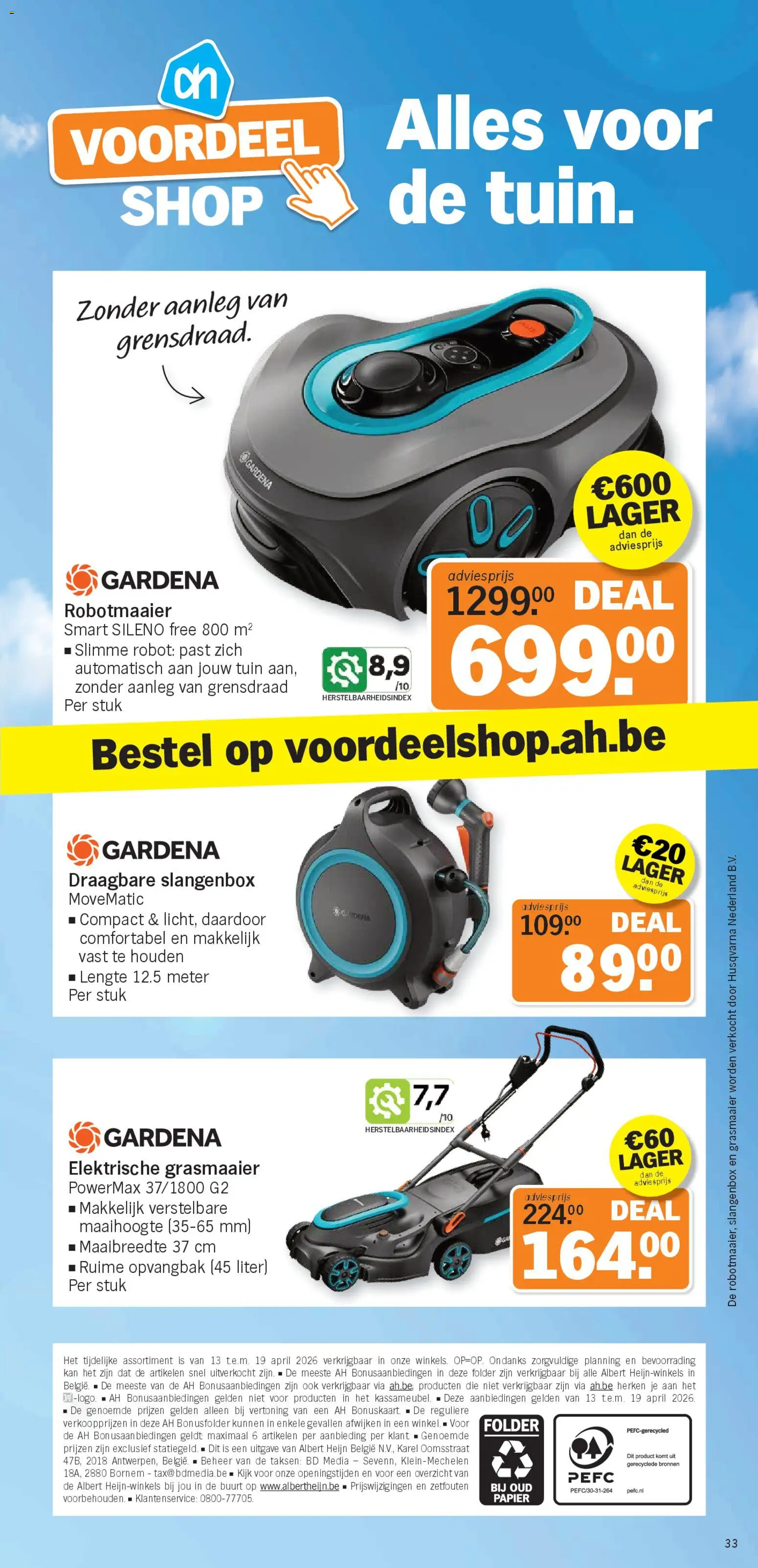Albert Heijn Folder week / de la semaine 16 - page 33- valid from 13/04/2026