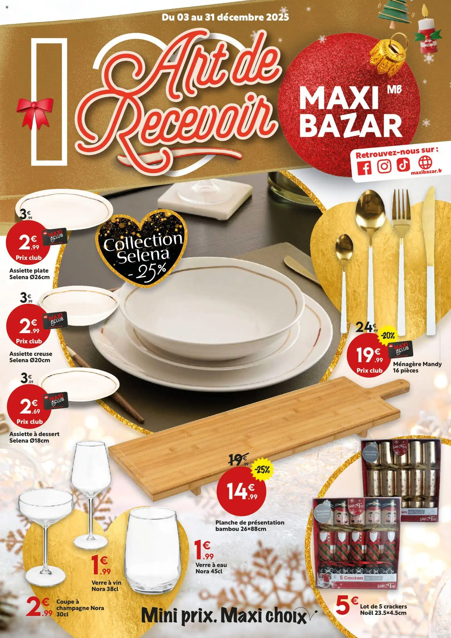 Maxi Bazar - Catalogue saisonnier Maxi Bazar - page 1 - valable à partir du 03/12/2025